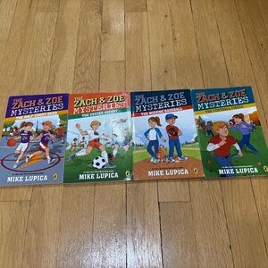 Bundle of Four Mike Lupica Books The Zach and Zoe Mysteries See pic for titles